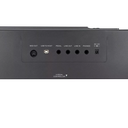 Boston DSP388BK – Pian digital de scenă, 88 clape hammer action, 8 voci, USB/MIDI, 2x10W, negru