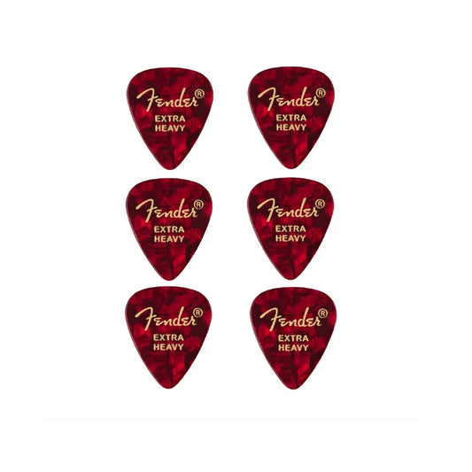 Fender 351 (1980351609) – Set de pene de chitară Premium Shape, 6 bucăți, Extra Heavy