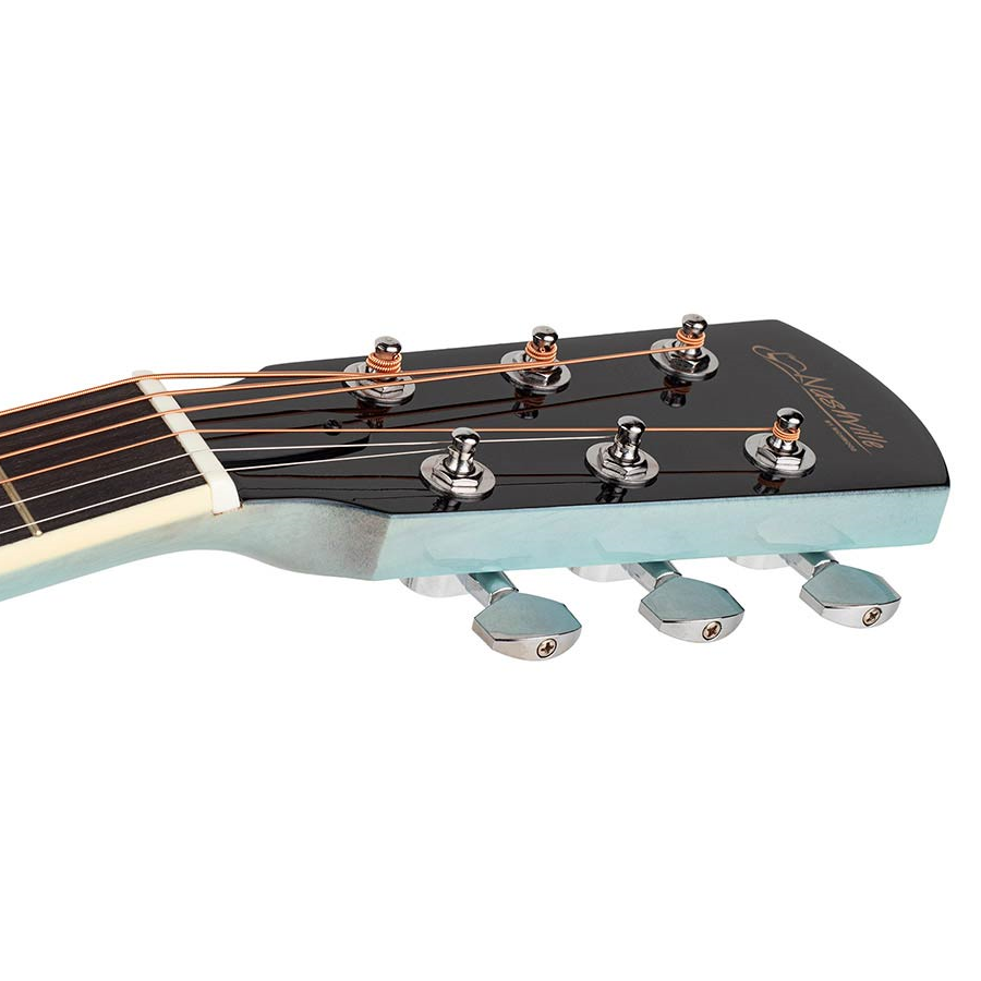 Nashville GOF105SBU Chitară acustică cu gaură de rezonanță offset, Sky Blue Burst