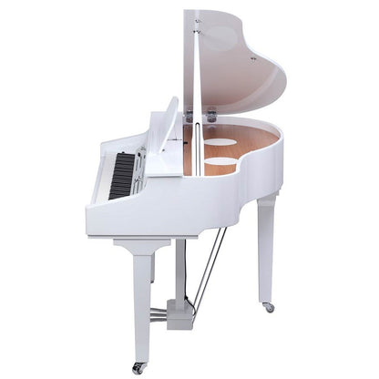 Medeli GRAND510WH Pian digital baby grand, claviatură cu 88 clape grele (K8), Alb lucios