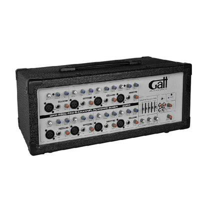 Gatt Audio GAM8200 Mixer cu amplificare, 8 canale, 200W