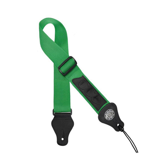 Gaucho GST55GN Curea chitară, 3 pene, verde