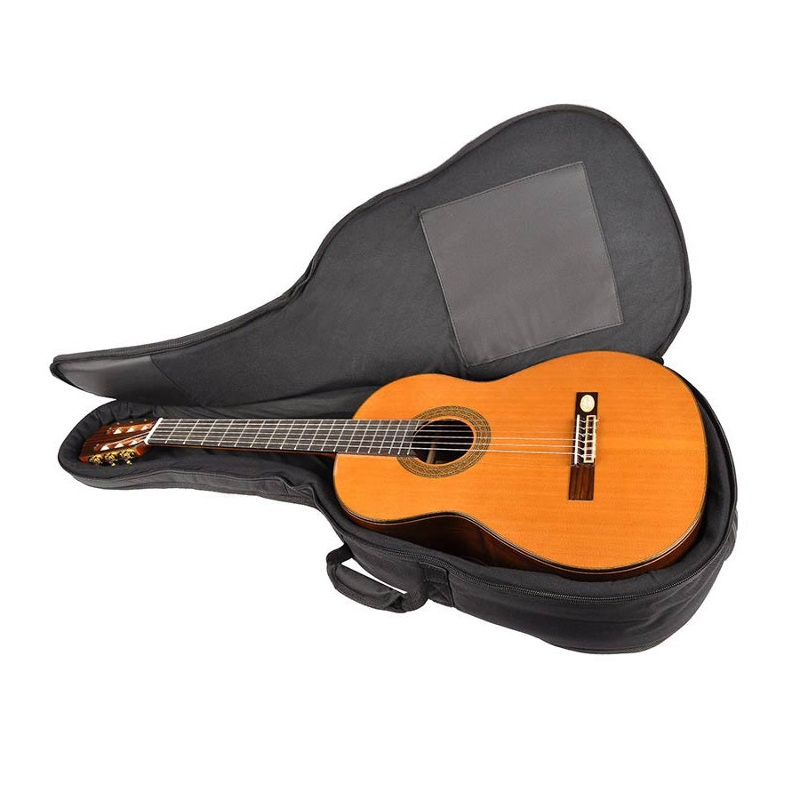 Boston K15BG Husă Super Packer pentru chitară clasică, căptușeală 15 mm, negru/gri
