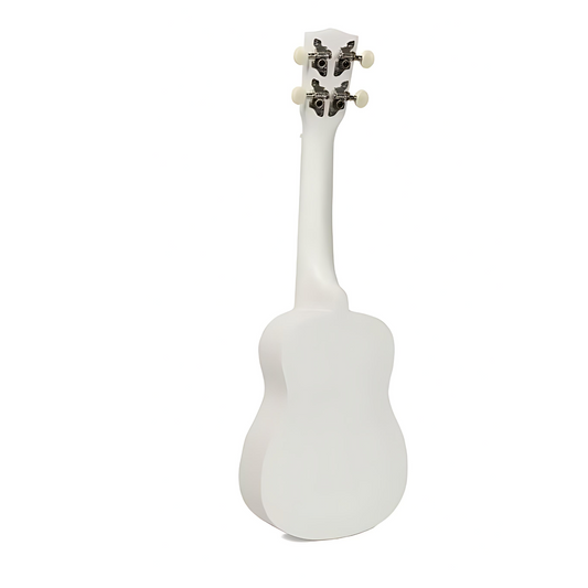 Korala UKS15WH – Set ukulele sopran, 3 pene, alb mat (fără husă)