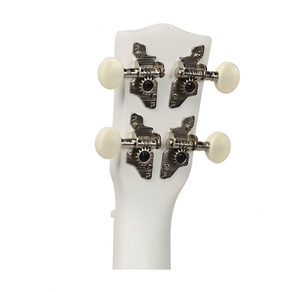 Korala UKS15WH – Set ukulele sopran, 3 pene, alb mat (fără husă)