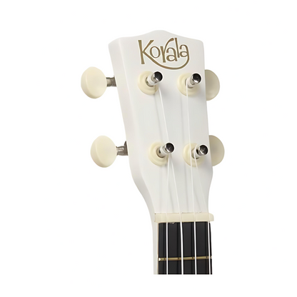 Korala UKS15WH – Set ukulele sopran, 3 pene, alb mat (fără husă)