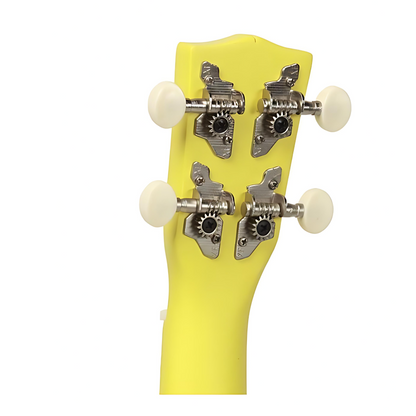Korala UKS15YE – Set ukulele sopran, 3 pene, galben mat (fără husă)