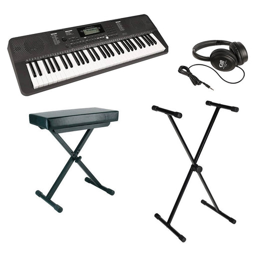 Set orgă Medeli MK100 cu căști, scaun și stativ, 61 clape dinamice, 480 sunete, USB-MIDI