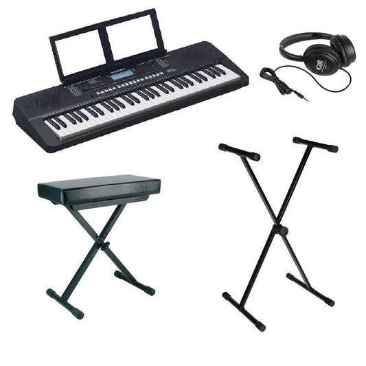 Set orgă Medeli MK110 cu căști, scaun și stativ, 61 clape dinamice, 500 sunete, USB MIDI & Audio