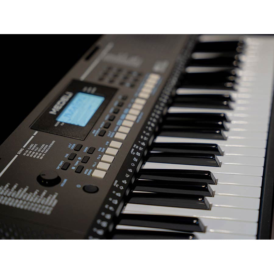 Set orgă Medeli MK110 cu căști, scaun și stativ, 61 clape dinamice, 500 sunete, USB MIDI & Audio