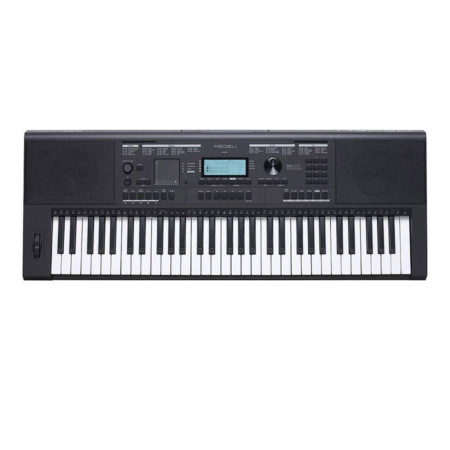 Medeli MK401 Set orgă cu căști, scaun și stativ, 61 clape dinamice, 600 sunete