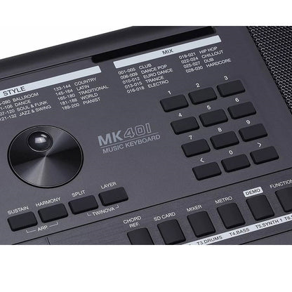 Medeli MK401 Set orgă cu căști, scaun și stativ, 61 clape dinamice, 600 sunete