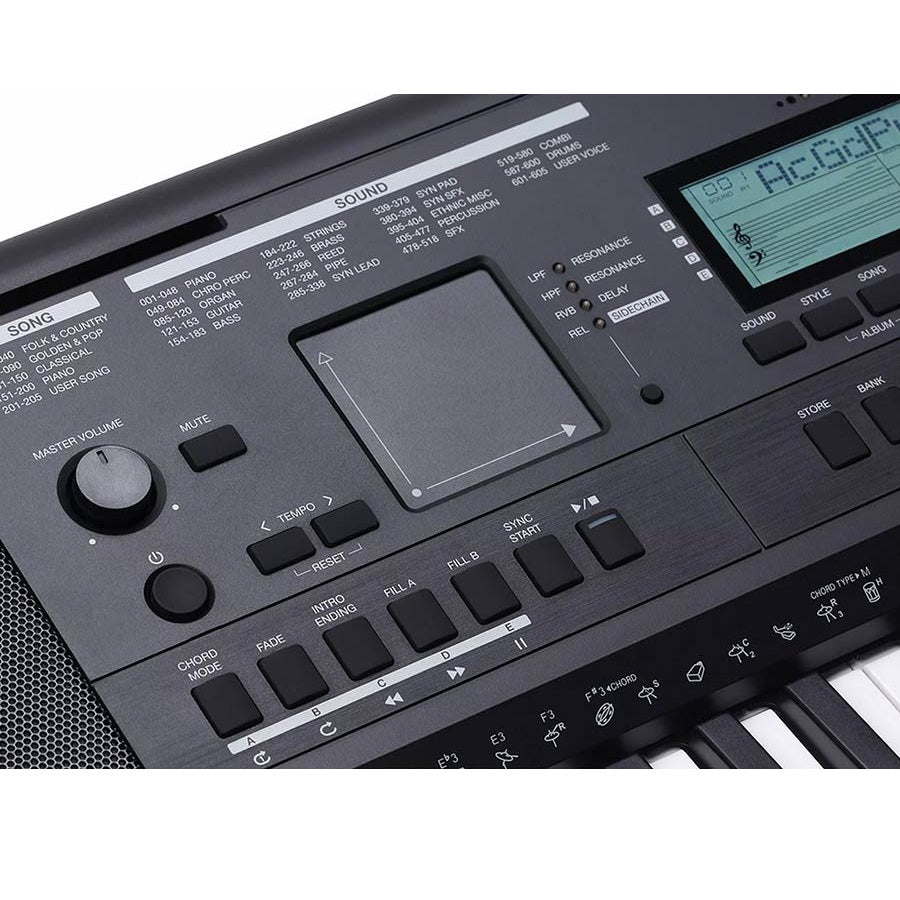 Medeli MK401 Set orgă cu căști, scaun și stativ, 61 clape dinamice, 600 sunete