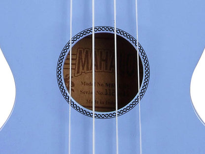 Mahalo MR1LBU Ukulele sopran, albastru deschis lucios, cu husă