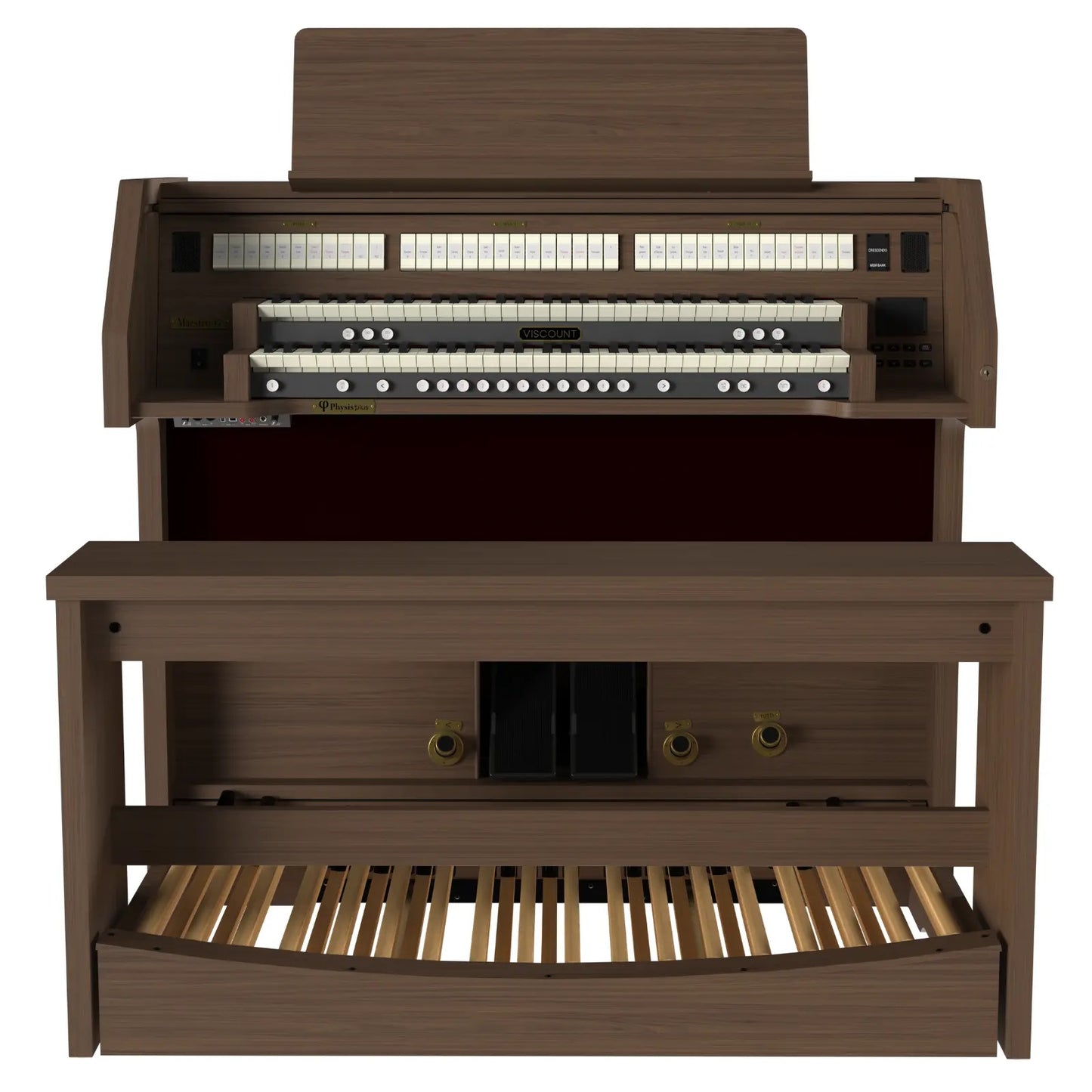 Viscount Maestro 45 – Orga de biserică digitală cu 2 claviaturi, pedalier cu 32 de note, 34 de registre + 4 voci orchestrale, Physis Plus