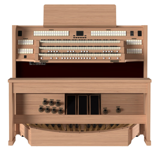 Viscount Maestro 60 – Orga de biserică digitală cu 3 claviaturi, pedalier cu 32 de note, 51 de registre + 4 voci orchestrale, Physis Plus