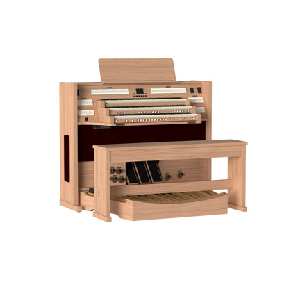 Viscount Maestro 60 – Orga de biserică digitală cu 3 claviaturi, pedalier cu 32 de note, 51 de registre + 4 voci orchestrale, Physis Plus