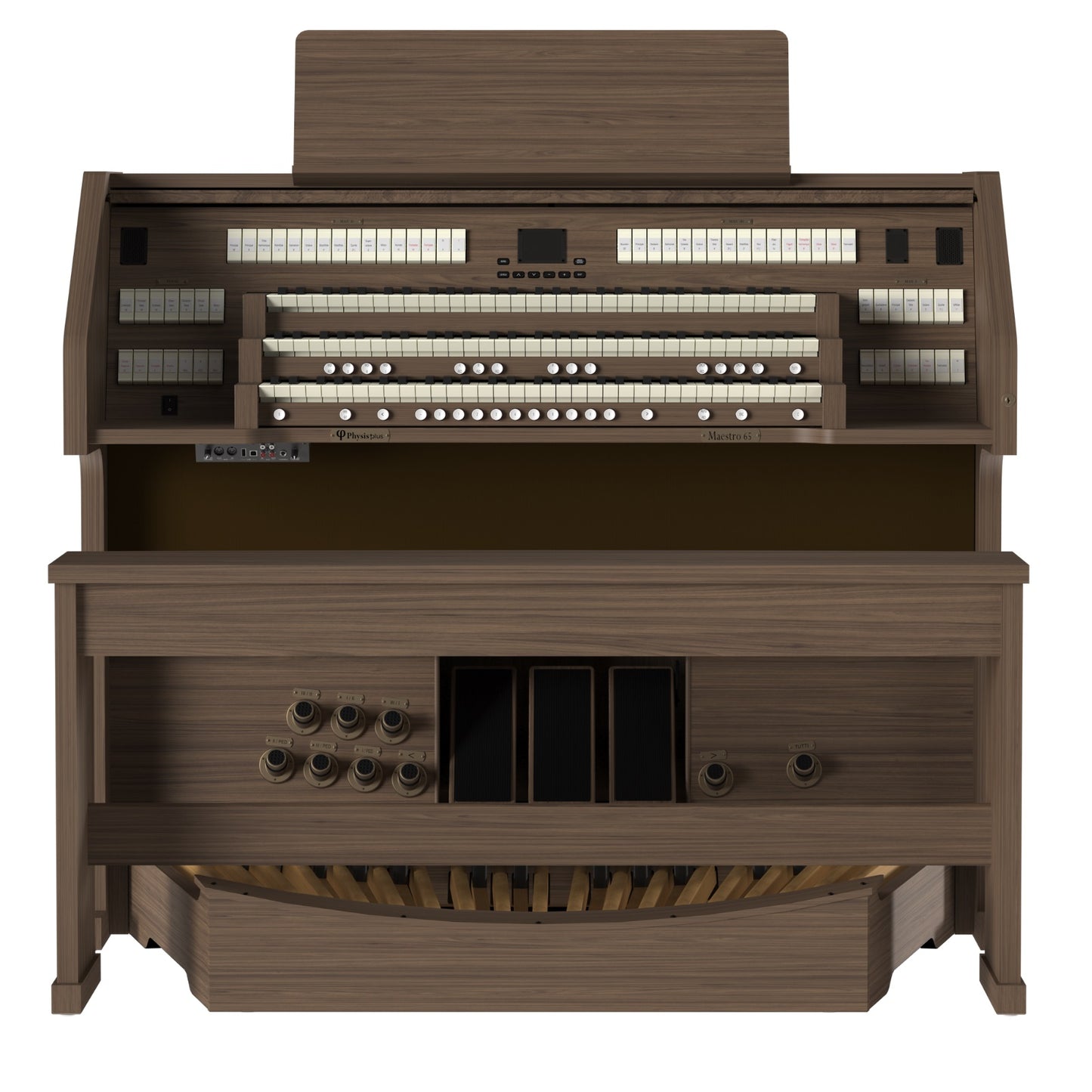 Viscount Maestro 65 – Orga de biserică digitală cu 3 claviaturi, pedalier cu 32 de note, 51 de registre + 4 voci orchestrale, Physis Plus