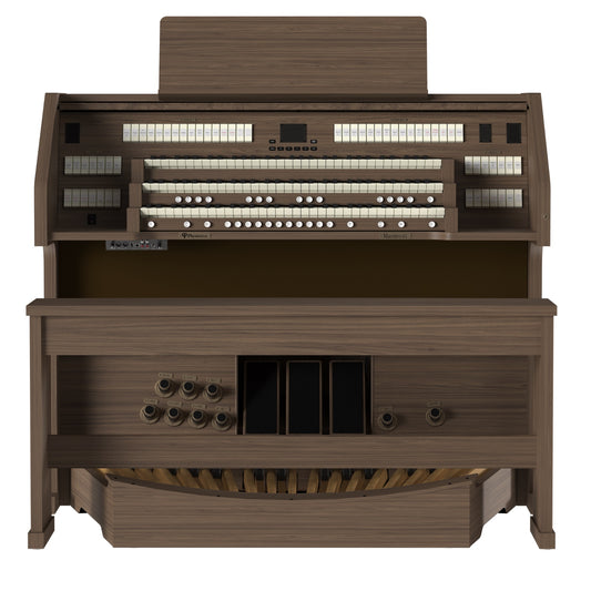 Viscount Maestro 65 – Orga de biserică digitală cu 3 claviaturi, pedalier cu 32 de note, 51 de registre + 4 voci orchestrale, Physis Plus