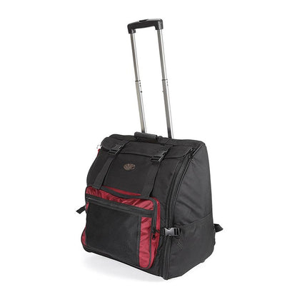 CNB PAB1672 Husă troller pentru acordeon 72 bași, negru/roșu, cu roți