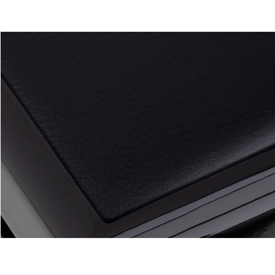Boston PB10/1025 Banchetă pentru pian, reglabilă 48–56 cm, negru lucios, șezut negru