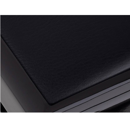 Boston PB10/1025 Banchetă pentru pian, reglabilă 48–56 cm, negru lucios, șezut negru