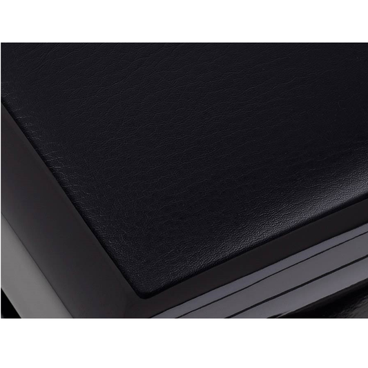 Boston PB10/1025 Banchetă pentru pian, reglabilă 48–56 cm, negru lucios, șezut negru