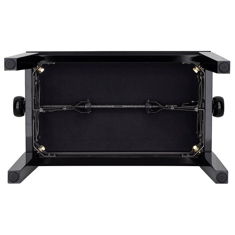 Boston PB10/1025 Banchetă pentru pian, reglabilă 48–56 cm, negru lucios, șezut negru