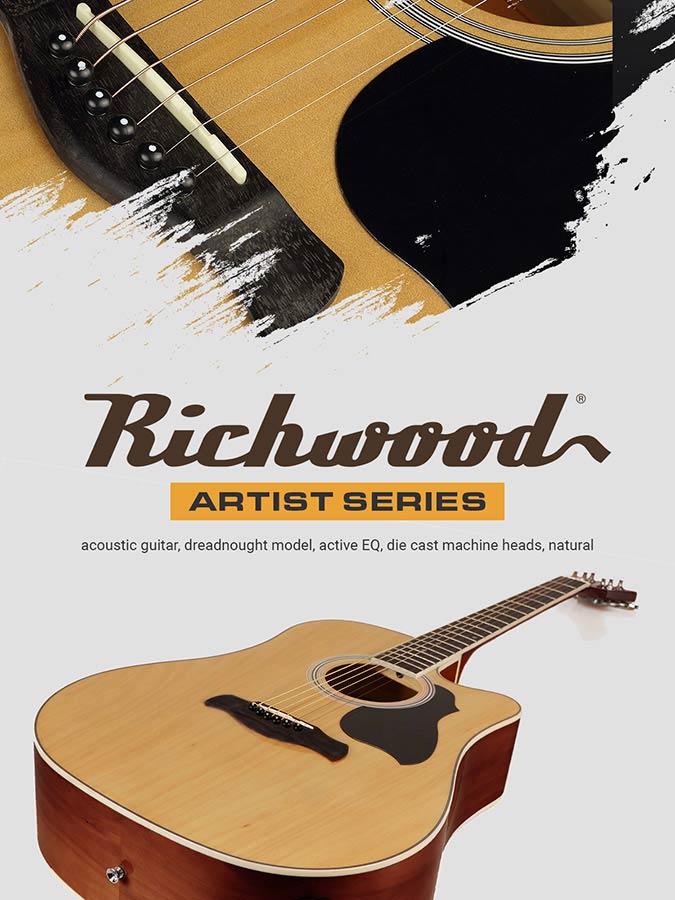 Richwood RD12CE Artist Chitară electro-acustică, natur