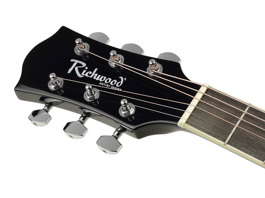 Richwood RD12LBK Artist Chitară acustică dreadnought stângaci