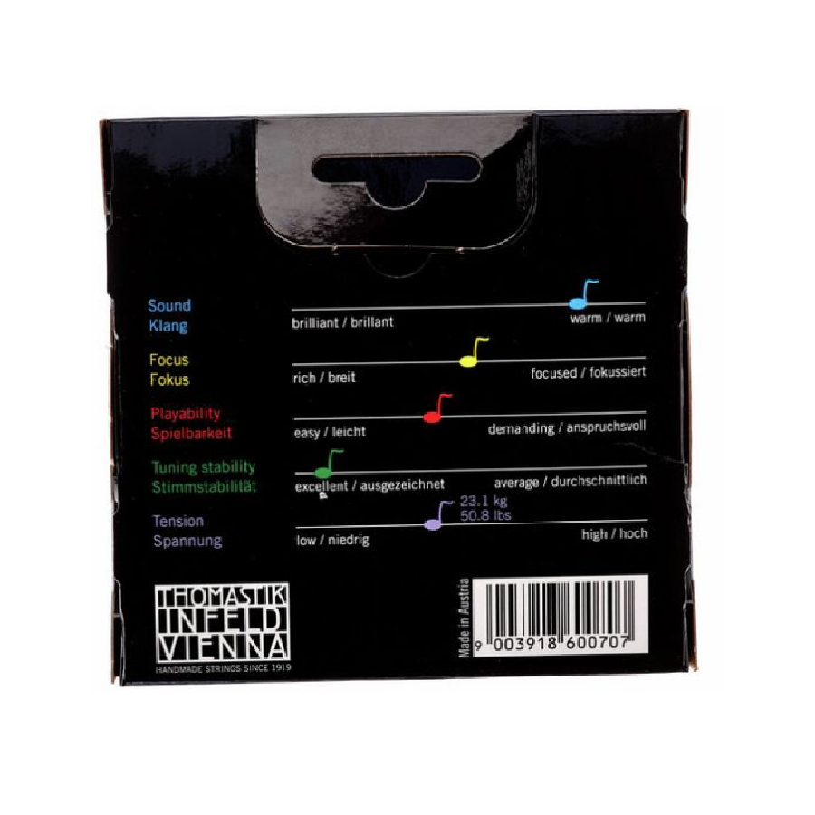 Thomastik-Infeld Spirocore S15 Set corzi pentru vioară 4/4, Medium, miez spiralat, Ball End
