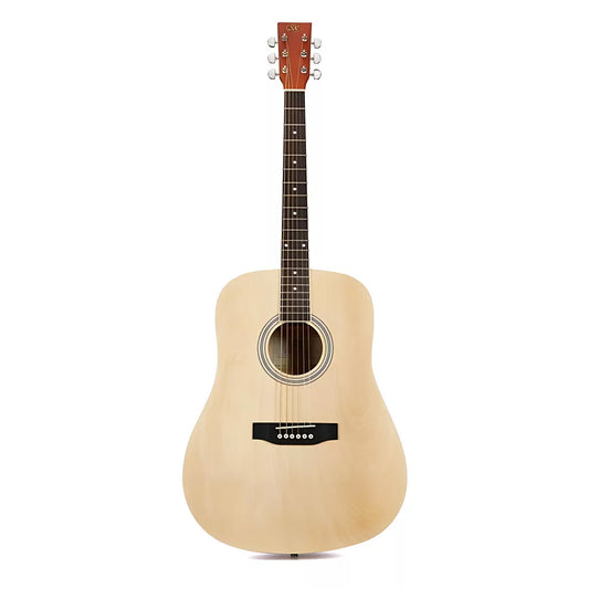 SX SD104 Chitară acustică, natur mat