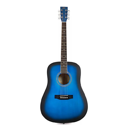SX SD104GBUS Chitară acustică, albastru sunburst, lucios