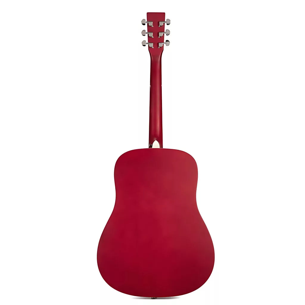 SX SD104GRDS Chitară acustică, rosu sunburst, lucios