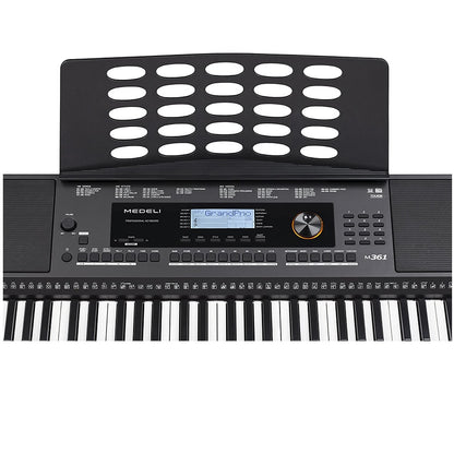 Medeli M361 Set orgă cu căști, scaun și stativ 61 clape dinamice, 653 sunete, USB și intrare microfon