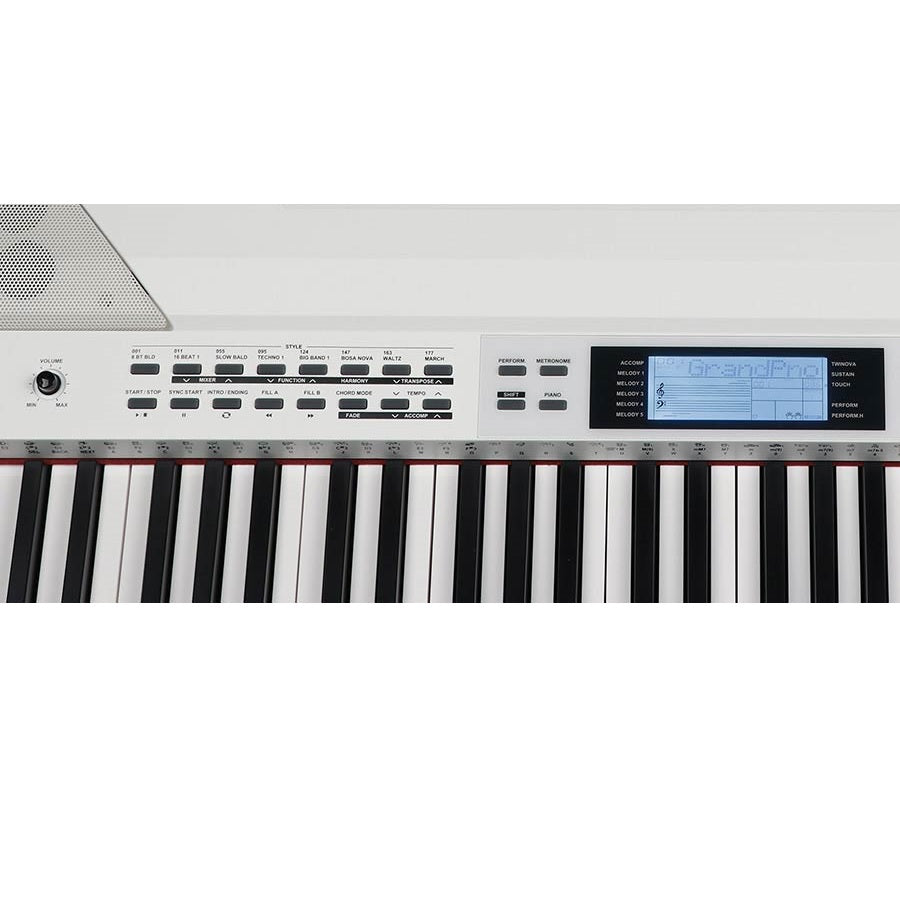 Medeli SP4200WH + ST430,Set pian digital, alb, 88 clape grele, 600 sunete, 230 stiluri, USB
