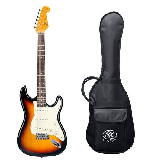 SX SST623TS Chitară electrică, 62 Vintage Style, sunburst, husă