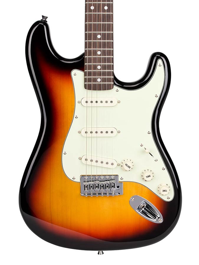 SX SST623TS Chitară electrică, 62 Vintage Style, sunburst, husă