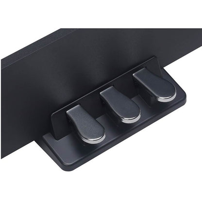 Medeli ST450BK Stand din lemn pentru pian digital SPC120, SPC220 și SPA500, cu 3 pedale, negru