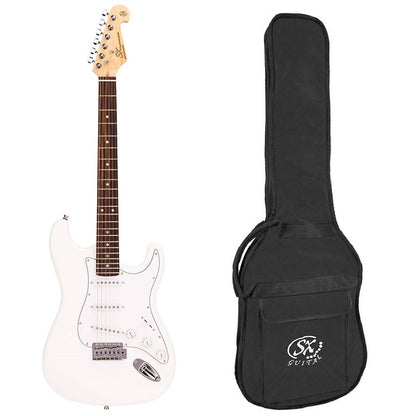 SX ED1WT Chitară electrică Stratocaster, alb