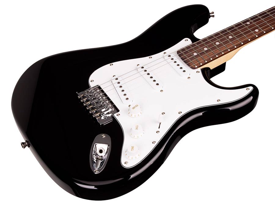 SX ED1BK Chitară electrică Stratocaster, negru
