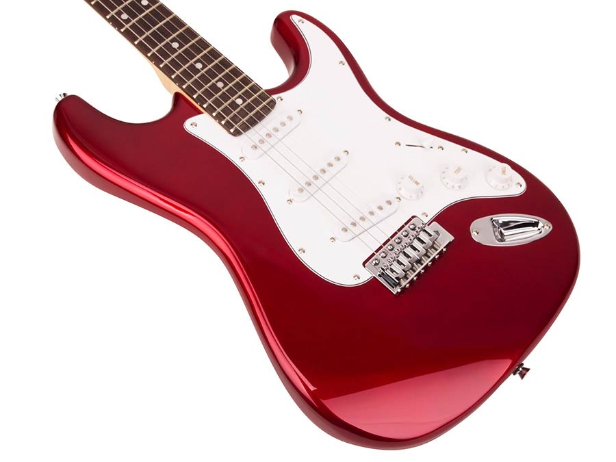 SX ED1CAR Chitară electrică Stratocaster, roșu