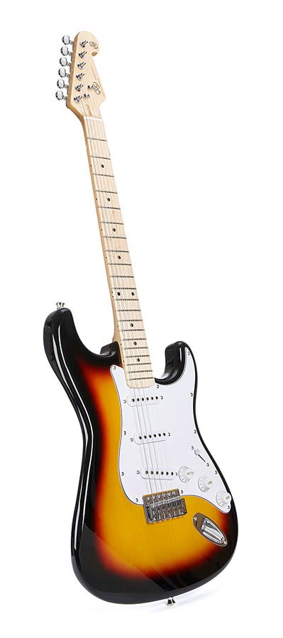 SX SEM13TS Chitară electrică, Sunburst, husă, cablu