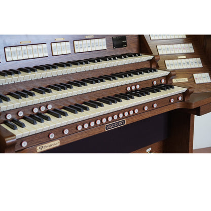 Viscount Opera 400 – Orga de biserică digitală cu trei claviaturi, pedalier cu 32 de note, 55 de registre + 8 voci orchestrale, Physis Plus