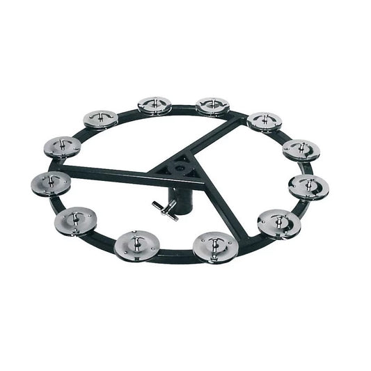Hayman SNTA1012 Tamburină Hi-Hat, 10", 12 zurgălăi cromati, cadru din plastic