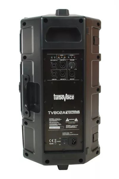 TurboVoice TV802A Boxă activă 2-way, Clasa D, 12” bass, DSP, 800 W