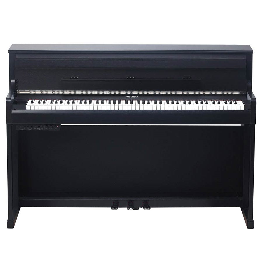 Medeli UP605BK Pian digital profesional, claviatură din lemn (G3PW), Negru satinat