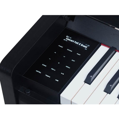 Medeli UP605BK Pian digital profesional, claviatură din lemn (G3PW), Negru satinat