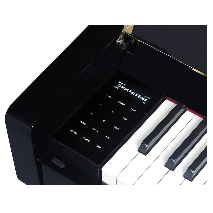 Medeli UP805GBK Pian digital profesional, claviatură din lemn (G3PW), Black Gloss