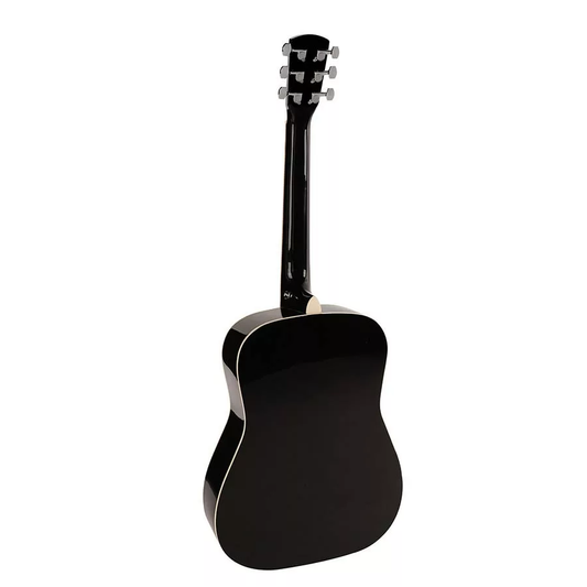 Nashville GSD6034BK Chitară acustică, negru 3/4